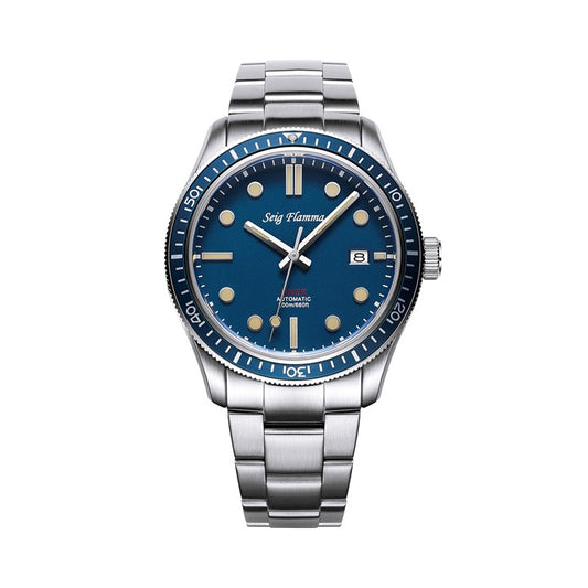 Seig Flamma - Automatic 200M Diver Watch - 42mm Date Function