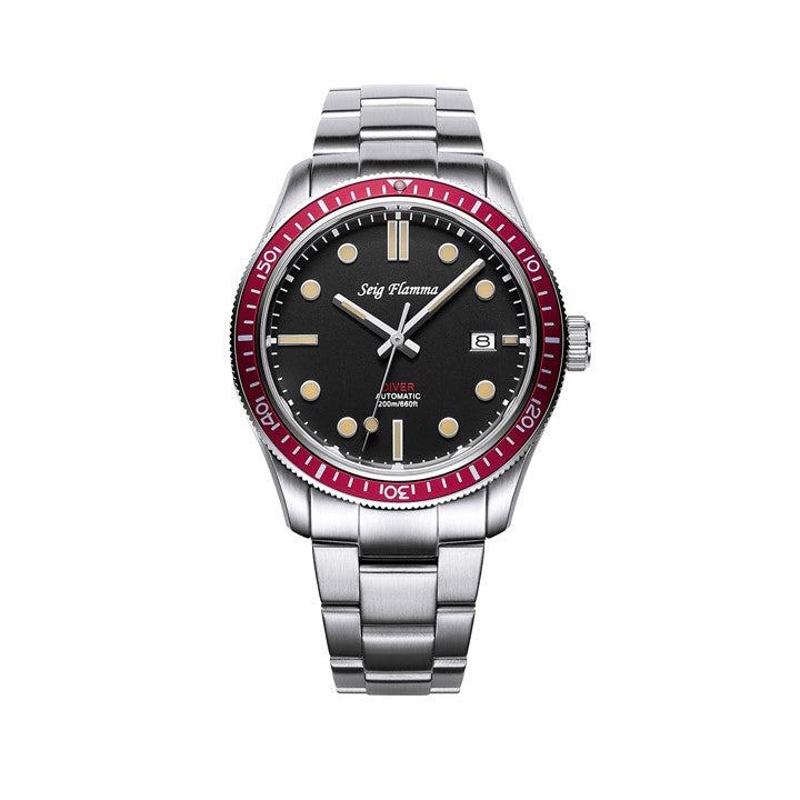 Seig Flamma - Automatic 200M Diver Watch - 42mm Date Function